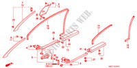 GUARNICION DE PILAR/ GUARNICION DE APERTURA(LH) para Honda NSX NSX-T 2 Puertas 6 velocidades manual 2001