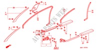 GUARNICION DE PILAR/ GUARNICION DE APERTURA(RH) para Honda NSX NSX-T 2 Puertas 5 velocidades manual 1995