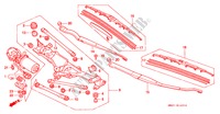 LIMPIAPARABRISAS (RH) para Honda NSX NSX-T 2 Puertas 5 velocidades manual 1995