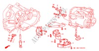 PALANCA DE CAMBIO(3.0L) para Honda NSX NSX-T 2 Puertas 5 velocidades manual 1995