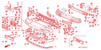 PARAGOLPES DELANTERO para Honda NSX NSX-T 2 Puertas 5 velocidades manual 1995