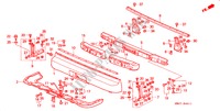 PARAGOLPES TRASERO(2) para Honda NSX NSX-T 2 Puertas 6 velocidades manual 1998