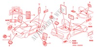 EMBLEMAS/ETIQUETAS DE PRECAUCION para Honda NSX NSX 2 Puertas 6 velocidades manual 2004