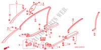 GUARNICION DE PILAR/ GUARNICION DE APERTURA(LH) para Honda NSX NSX 2 Puertas 6 velocidades manual 2004