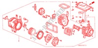 SOPLADOR DE CALEFACTOR(RH) para Honda NSX NSX-T 2 Puertas 6 velocidades manual 2004