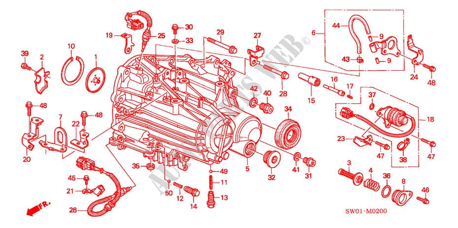 CAJA DE TRANSMISION para Honda NSX NSX 2 Puertas 6 velocidades manual 2004