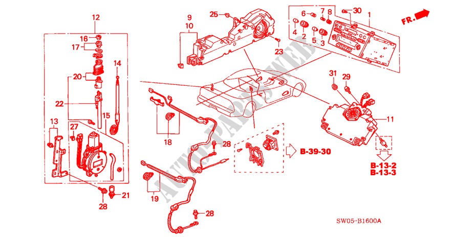 RADIO AUTOMATICA/ANTENA/ ALTAVOZ para Honda NSX NSX-T 2 Puertas 6 velocidades manual 2002