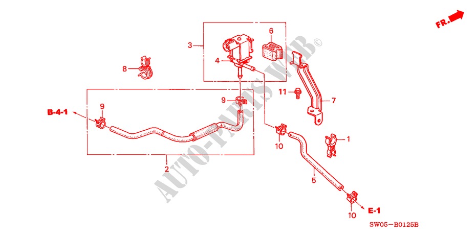 SOLENOIDE CONTROL PURGA VALVULA para Honda NSX NSX 2 Puertas 6 velocidades manual 2004