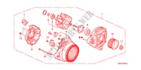 ALTERNADOR(DENSO) (2.0L) para Honda CR-V RVSI 5 Puertas 6 velocidades manual 2008