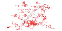 BANDA DE JUEGO DE CABLES/SOPORTE(LH)(2) para Honda CR-V RVSI 5 Puertas 6 velocidades manual 2008