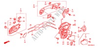 CERRADURAS PUERTA TRAS./ MANIJA EXTERIOR(1) para Honda CR-V DIESEL 2.2 S&L PACKAGE 5 Puertas 6 velocidades manual 2007