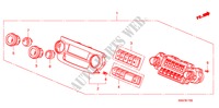 CONTROL DE CALEFACTOR(LH) para Honda CR-V RV-I 5 Puertas 6 velocidades manual 2008