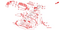 GUARNICION DE INSTRUMENTO(LADO DE PASAJERO)(RH) para Honda CR-V DIESEL 2.2 ES 5 Puertas 6 velocidades manual 2007
