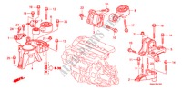 SOPORTES DE MOTOR(DIESEL) para Honda CR-V DIESEL 2.2 ES 5 Puertas 6 velocidades manual 2008