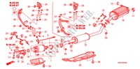 TUBERIA DE ESCAPE/SILENCIADOR (DIESEL)(2) para Honda CR-V DIESEL 2.2 S&L PACKAGE 5 Puertas 6 velocidades manual 2007