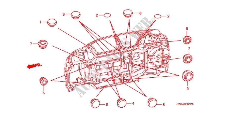 ANILLO(INFERIOR) para Honda CR-V RVSI 5 Puertas 6 velocidades manual 2008