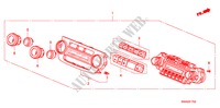 AUTO AIR CONDITIONERCONTROL(LH) para Honda CR-V EXECUTIVE 5 Puertas 6 velocidades manual 2010