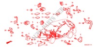 BANDA DE JUEGO DE CABLES/SOPORTE(LH)(2) para Honda CR-V EXECUTIVE 5 Puertas 6 velocidades manual 2009