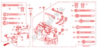 CONJ. DE CABLES DE MOTOR(2.4L) para Honda CR-V RV-SI 5 Puertas 6 velocidades manual 2009