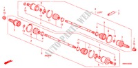 EJE DE IMPULSION TRASERA(1) para Honda CR-V DIESEL 2.2 EXECUTIVE 5 Puertas 6 velocidades manual 2010