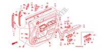 RECUBRIMIENTO DE PUERTA(LH) para Honda CR-V EXECUTIVE 5 Puertas 6 velocidades manual 2010