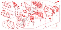 RETROVISOR para Honda CR-V DIESEL 2.2 COMFORT 5 Puertas 6 velocidades manual 2010