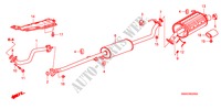 TUBERIA DE ESCAPE/SILENCIADOR(2.0L) para Honda CR-V ELEGANCE/LIFESTYLE 5 Puertas 6 velocidades manual 2010