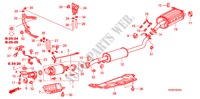 TUBERIA DE ESCAPE/SILENCIADOR(DIESEL)(2)('09) para Honda CR-V DIESEL 2.2 COMFORT 5 Puertas 6 velocidades manual 2009