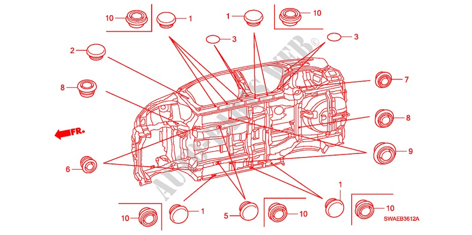 ANILLO(INFERIOR) para Honda CR-V ES 5 Puertas 6 velocidades manual 2010
