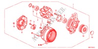 ALTERNADOR(DENSO)(DIESEL) para Honda CR-V DIESEL 2.2 COMFORT RUNOUT 5 Puertas 5 velocidades automática 2011
