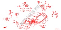 BANDA DE JUEGO DE CABLES/SOPORTE(LH)(2) para Honda CR-V DIESEL 2.2 ELEGANCE 5 Puertas 6 velocidades manual 2011