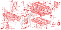 BLOQUE DE CILINDRO/COLECTOR DE ACEITE(2.0L) para Honda CR-V COMFORT 5 Puertas 6 velocidades manual 2011