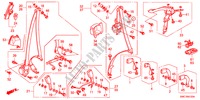 CINTURONES DE SEGURIDAD para Honda CR-V EXECUTIVE 5 Puertas 6 velocidades manual 2011