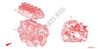 CONJ. DE MOTOR/ENS. DE TRANSMISION(2.0L) para Honda CR-V EXECUTIVE 5 Puertas 6 velocidades manual 2011