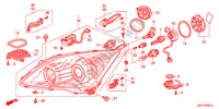 FARO DELANTERO(AFS) para Honda CR-V DIESEL 2.2 ELEGANCE 5 Puertas 6 velocidades manual 2011