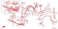 GUARDABARROS DELANTERO para Honda CR-V EXECUTIVE 5 Puertas 6 velocidades manual 2011