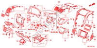 GUARNICION DE INSTRUMENTO(LADO DE CONDUCTOR)(LH) para Honda CR-V RV-SI 5 Puertas 5 velocidades automática 2011