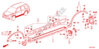 GUARNICION DE LARGUERO LATERAL/PROTECTOR para Honda CR-V EXECUTIVE 5 Puertas 6 velocidades manual 2011