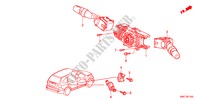 INTERRUPTOR COMBINACION para Honda CR-V EXECUTIVE 5 Puertas 6 velocidades manual 2011