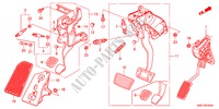 PEDAL(LH) para Honda CR-V COMFORT RUNOUT 5 Puertas 6 velocidades manual 2011
