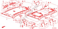 RECUBRIMIENTO DE TECHO(1) para Honda CR-V COMFORT 5 Puertas 6 velocidades manual 2011