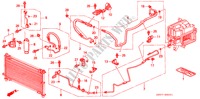 ACONDICIONADOR DE AIRE (MANGUERAS/TUBERIAS)(RH) para Honda SHUTTLE 2.2ILS 5 Puertas 4 velocidades automática 1997