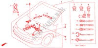 CONJ. DE CABLES DE MOTOR/ABRAZADERA(2.3L) para Honda ODYSSEY EXI 5 Puertas 4 velocidades automática 1999