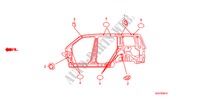 ANILLO(LADO) para Honda PILOT EX 5 Puertas 5 velocidades automática 2011