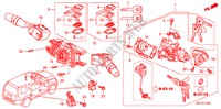 INTERRUPTOR COMBINACION para Honda PILOT EX 5 Puertas 5 velocidades automática 2011