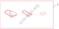 IPOD ADAPTER BASE KIT para Honda PILOT EX-L 5 Puertas 5 velocidades automática 2010