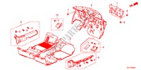 ALFOMBRA DE PISO para Honda CR-Z THIS IS 3 Puertas 6 velocidades manual 2011