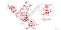 COMPONENTES CILINDRO LLAVE para Honda CR-Z BASE 3 Puertas 6 velocidades manual 2011
