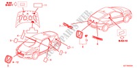 EMBLEMAS/ETIQUETAS DE PRECAUCION para Honda CR-Z BASE 3 Puertas 6 velocidades manual 2011