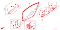 GUARNICION DE PILAR(RH) para Honda CR-Z BASE 3 Puertas 6 velocidades manual 2011